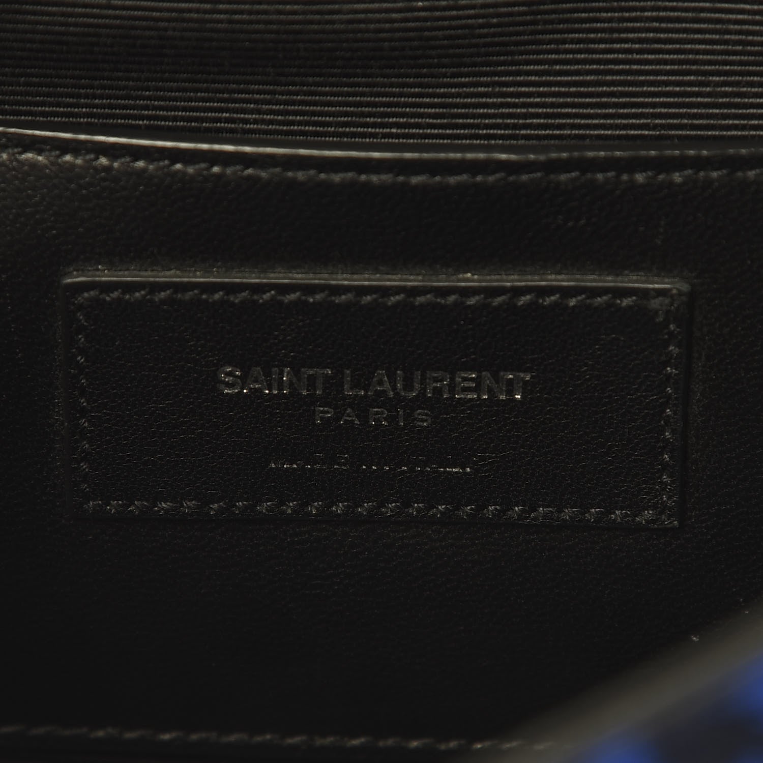 Saint Laurent Pony Hair Calfskin Monogram Leopard Print Medium Punk Chain Bag Blue 6 of 18