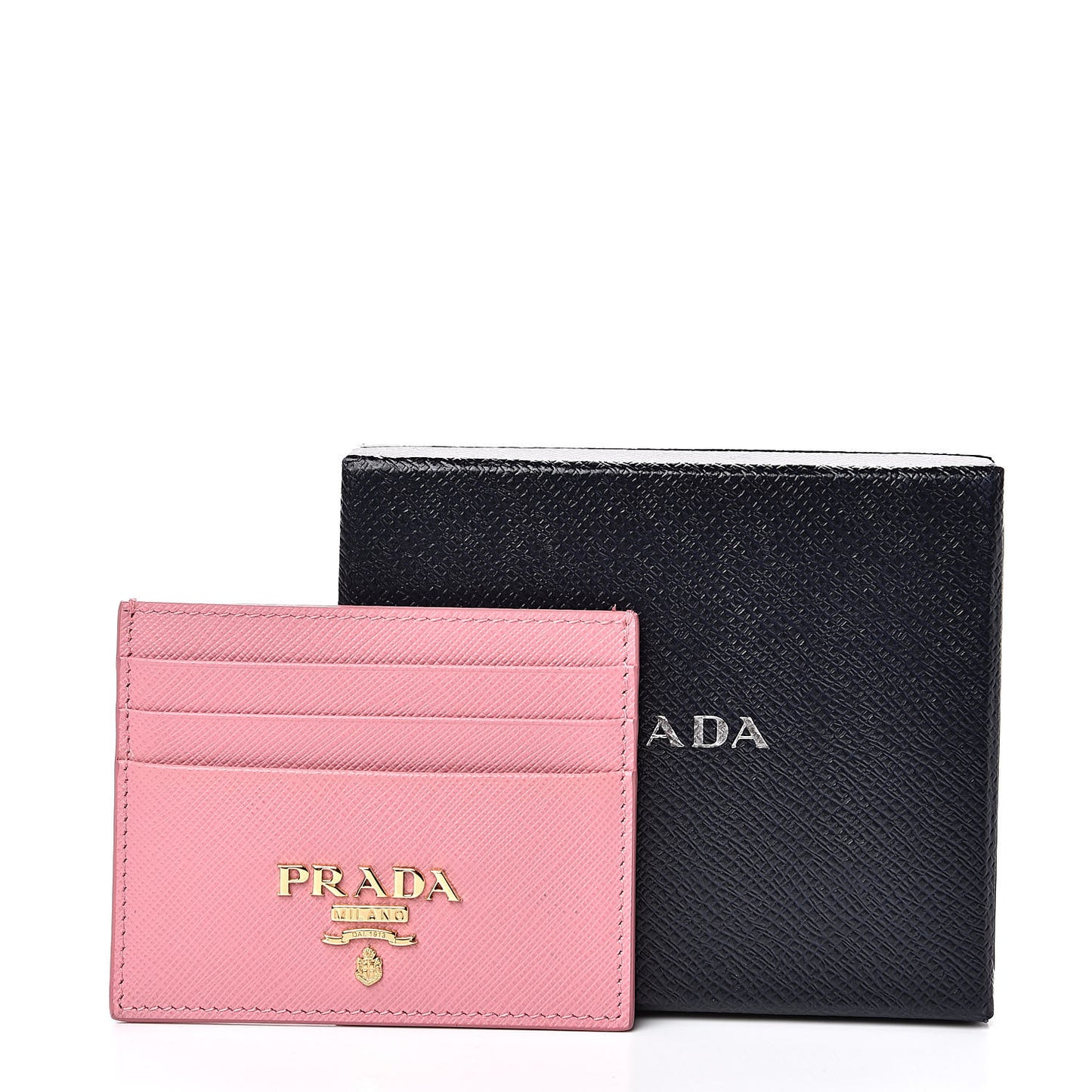Saffiano Metal Business Card Holder Petalo