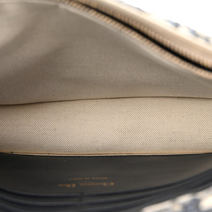 Christian Dior Oblique Saddle Chain Pouch Blue 5 of 10