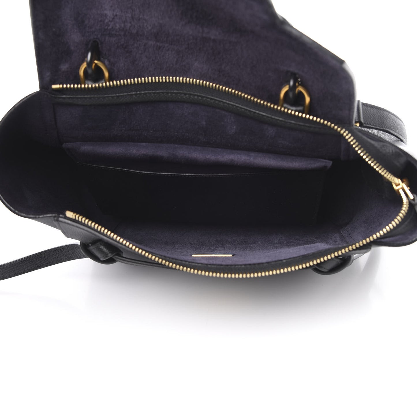 Grained Calfskin Micro Belt Bag Black