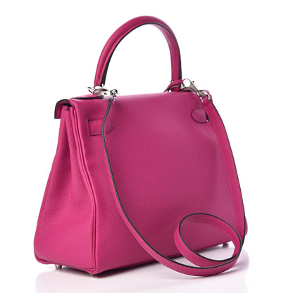 Hermes Togo Kelly Retourne 28 Rose Pourpre 3 of 12