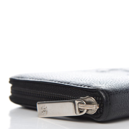 Chanel Caviar Large Timeless CC Zip Around Wallet Black 9 of 12