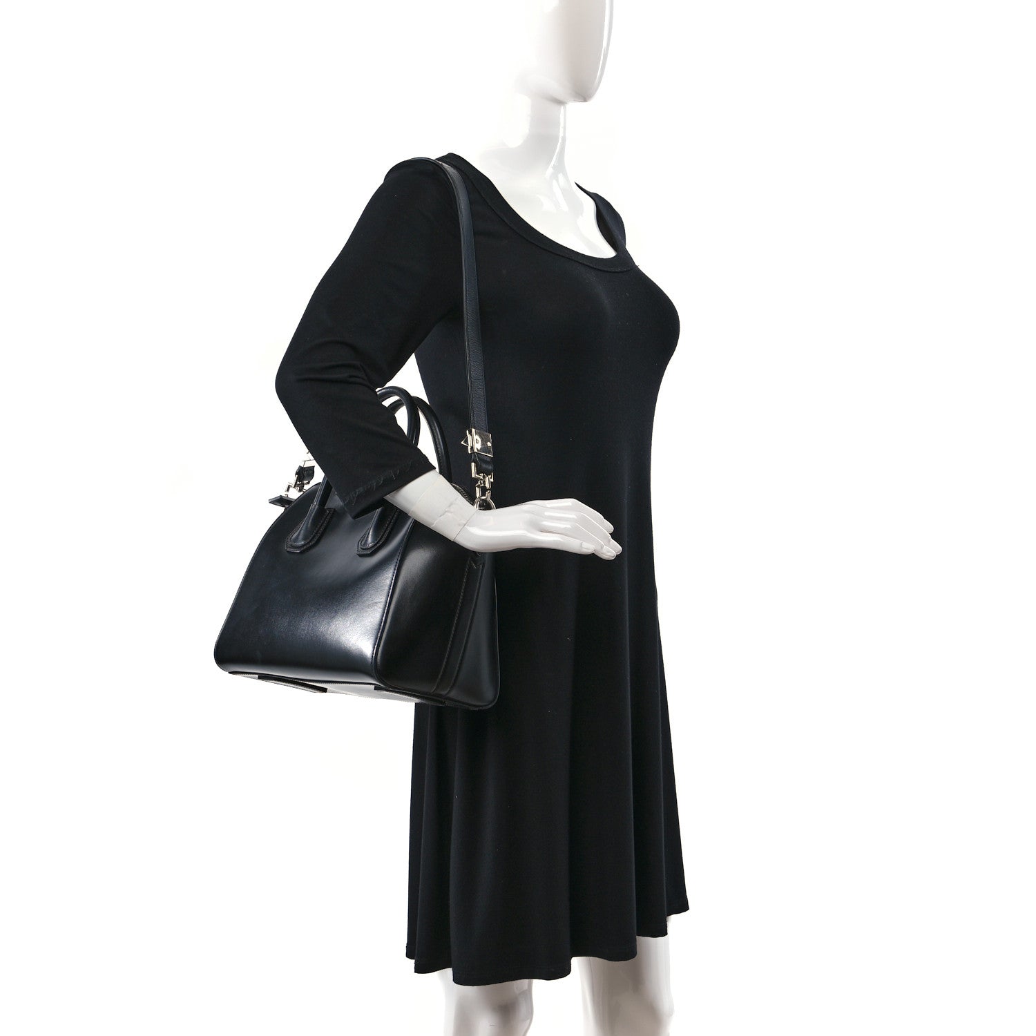 Givenchy Shiny Lord Calfskin Small Antigona Black 2 of 11
