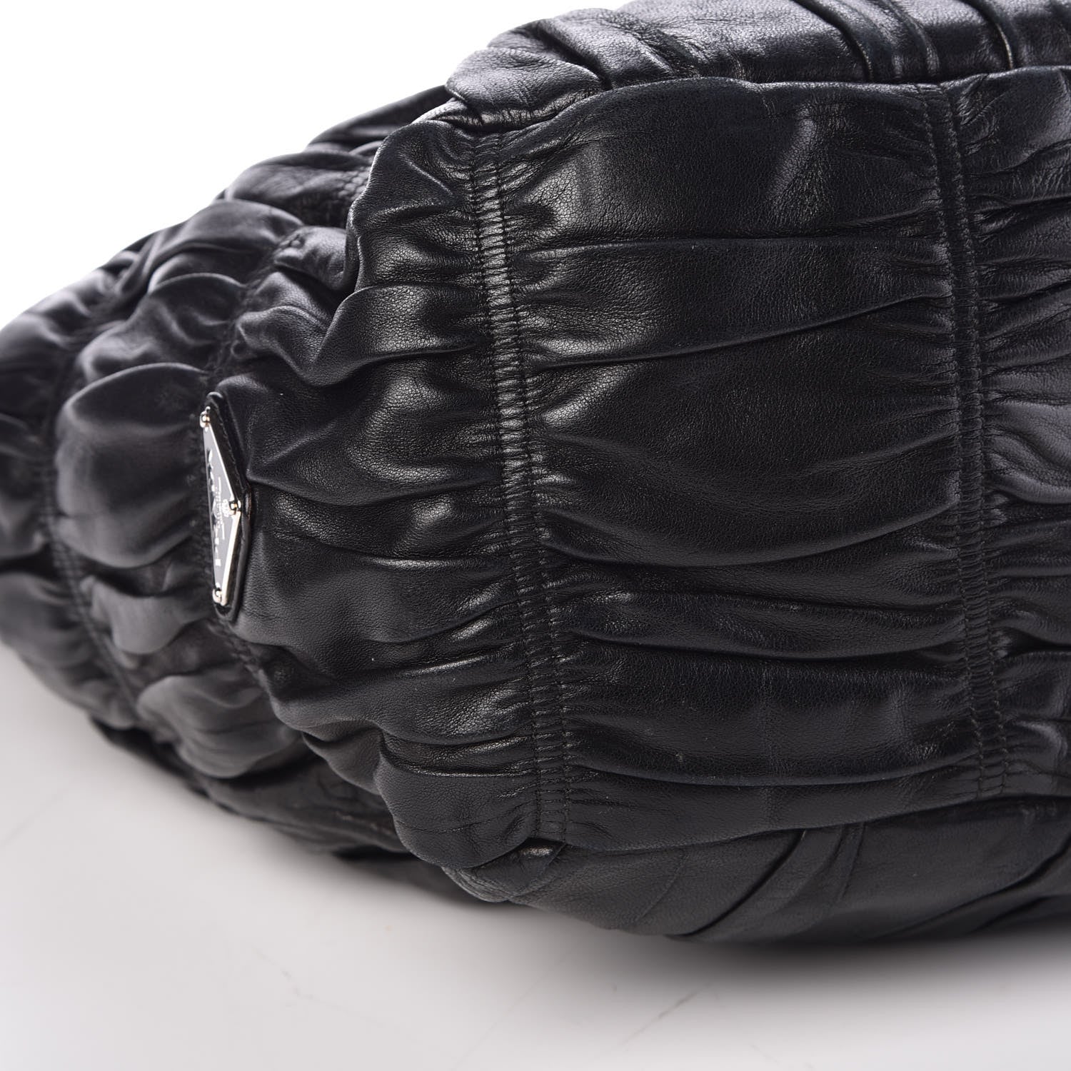 Prada Nappa Gaufre Hobo Black 5 of 10