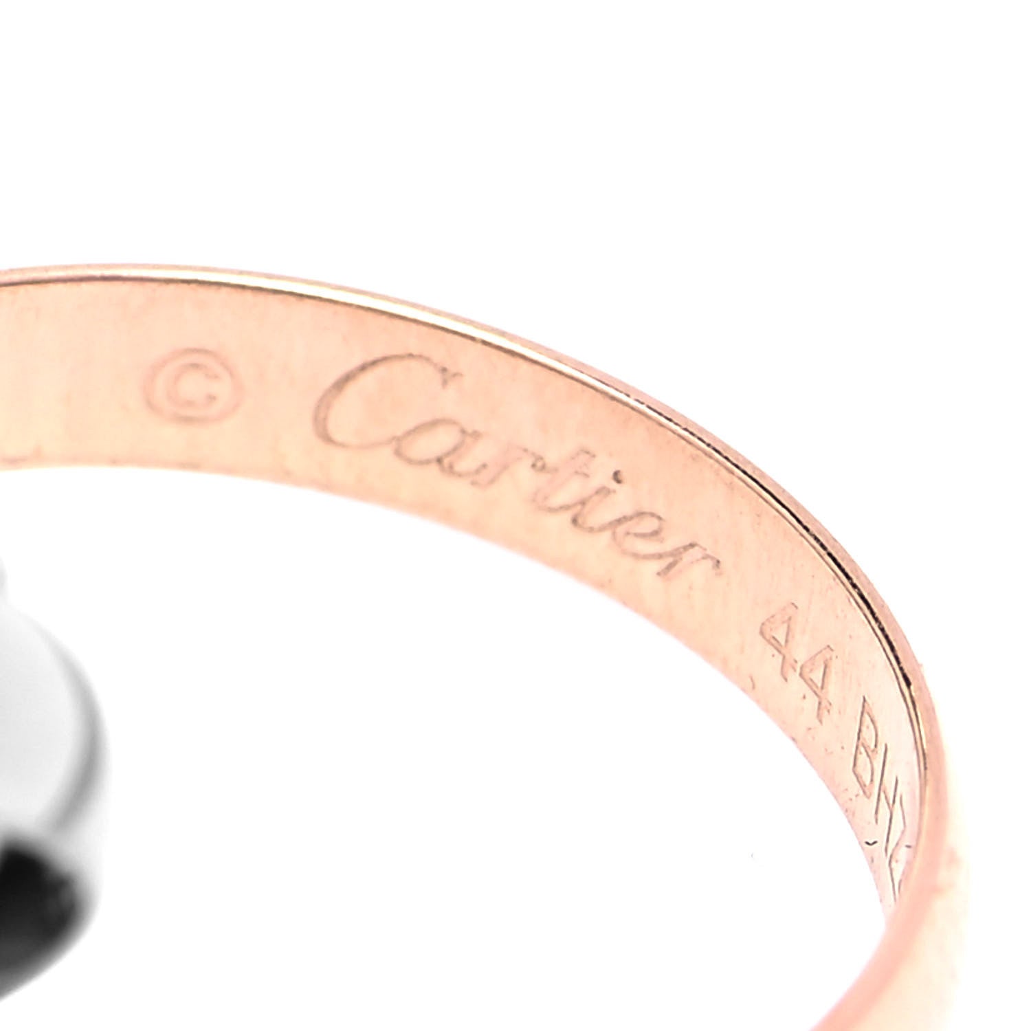 Cartier 18K Pink Yellow White Gold Classic Trinity Ring 44 3 4 of 7
