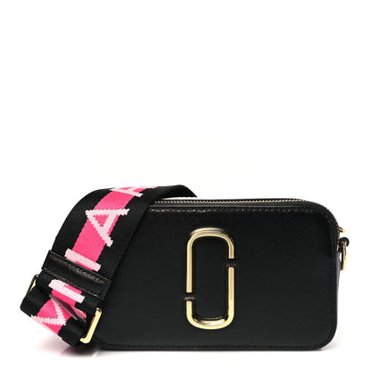 Marc Jacobs Saffiano Snapshot Camera Bag Black Grey 1 of 12