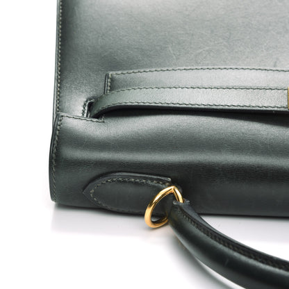 Hermes Box Kelly Sellier 32 Vert Fonce 13 of 44