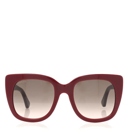 Gucci Cat Eye GG0163S Sunglasses Burgundy 2 of 6