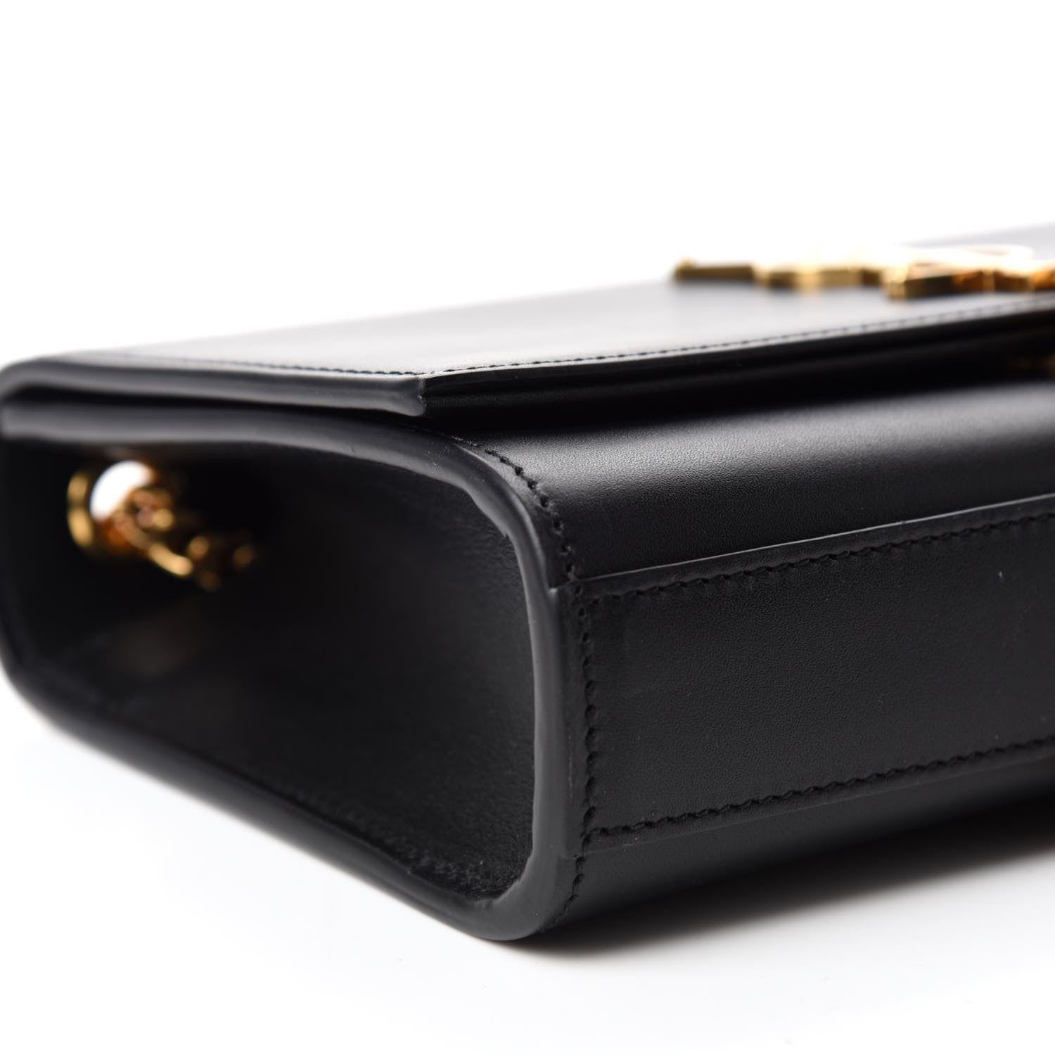 Saint Laurent Smooth Calfskin Small Classic Monogram Kate Tassel Satchel Black 6 of 12