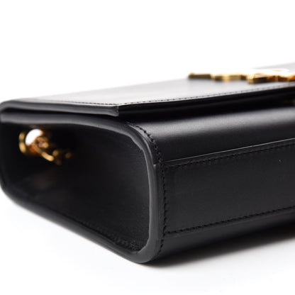 Saint Laurent Smooth Calfskin Small Classic Monogram Kate Tassel Satchel Black 6 of 12