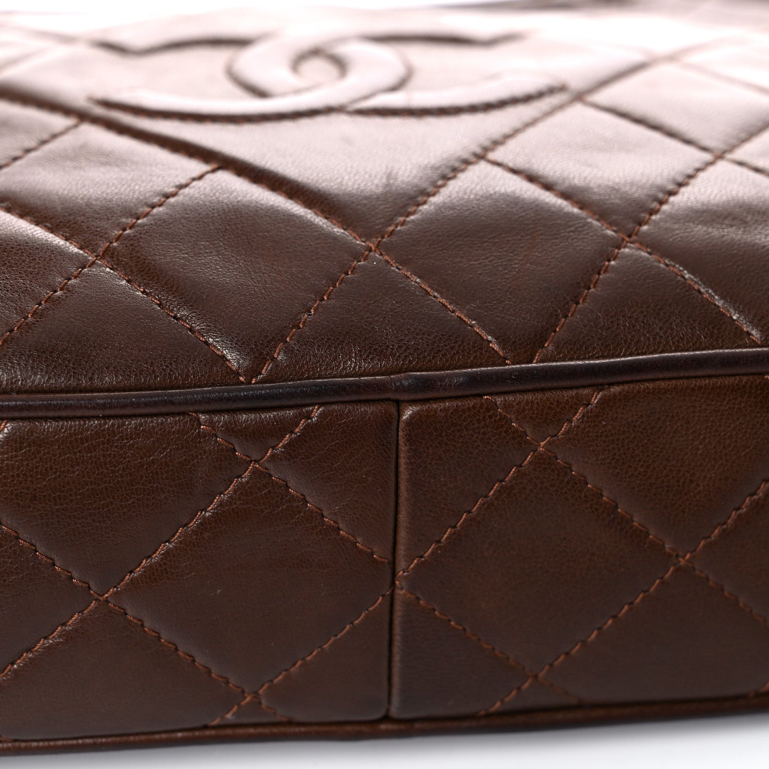 Chanel Lambskin Tassel Camera Case Brown 9 of 19