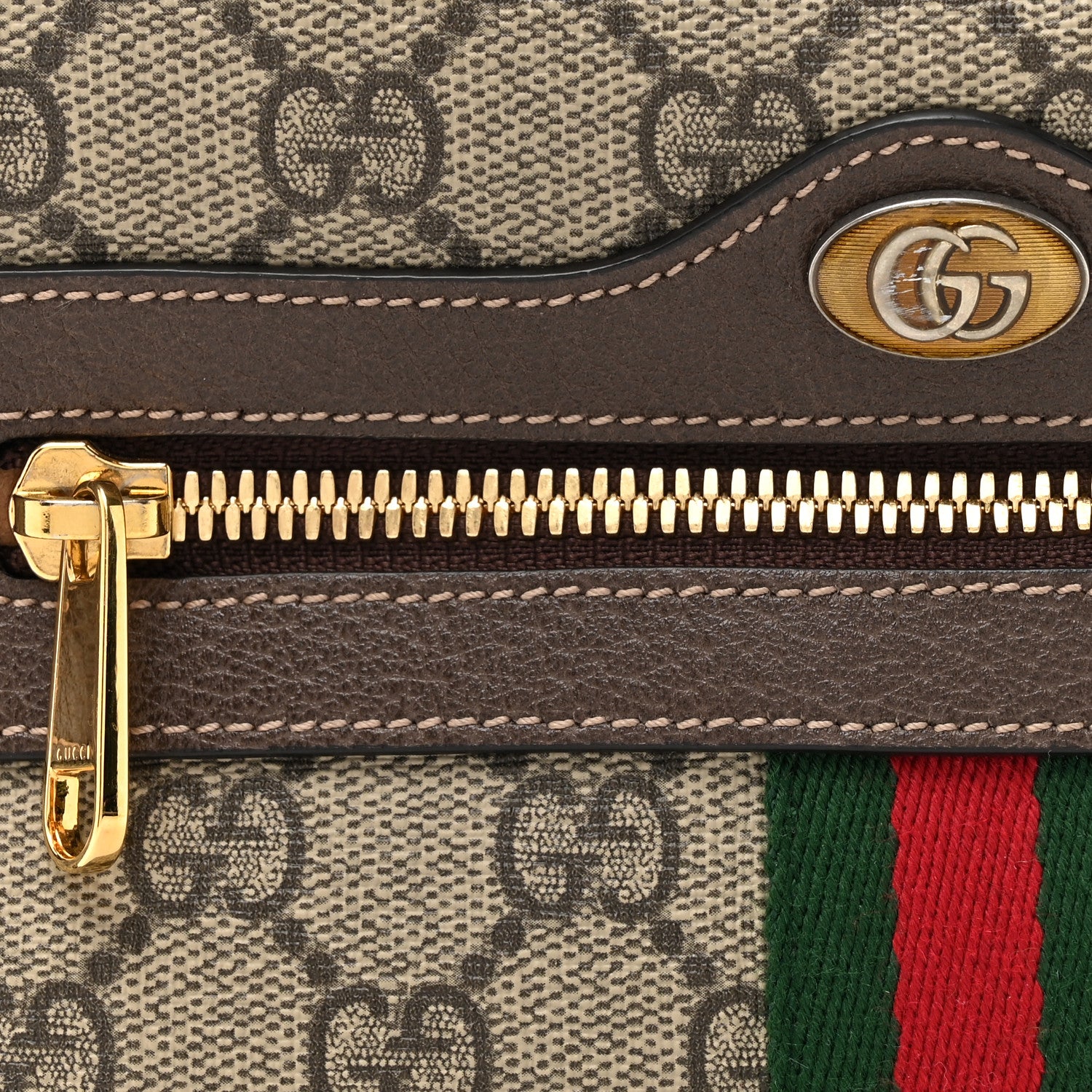 Gucci GG Supreme Monogram Small Ophidia Belt Bag 105 42 Dark Brown 8 of 10