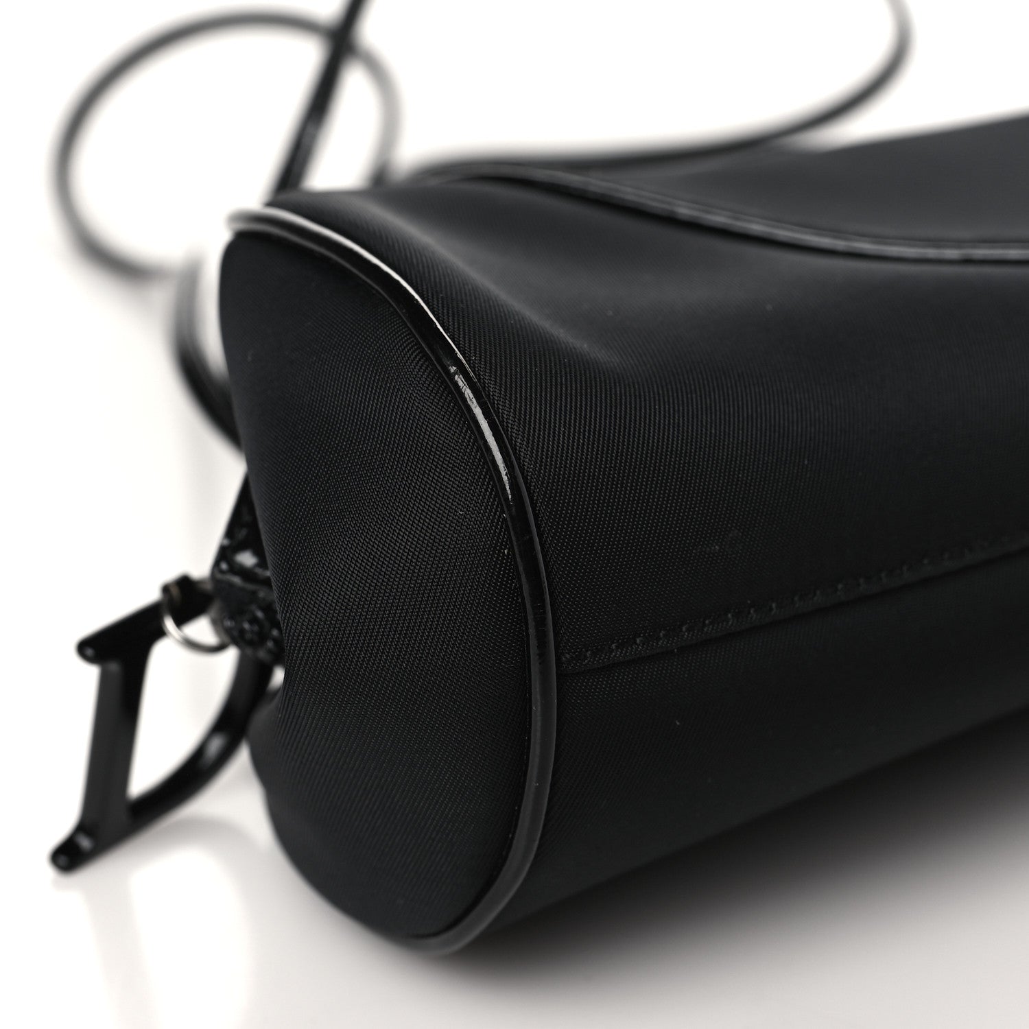 Christian Dior Nylon Patent Baguette Black 8 of 9