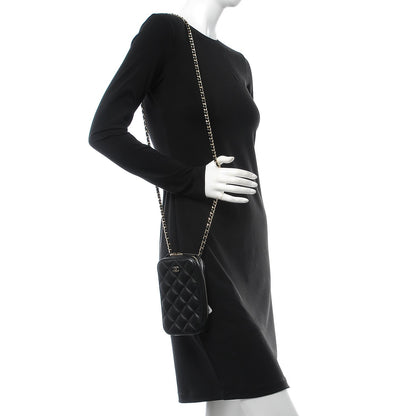 Chanel Caviar Quilted Classic Clutch With Chain Black 2 of 8