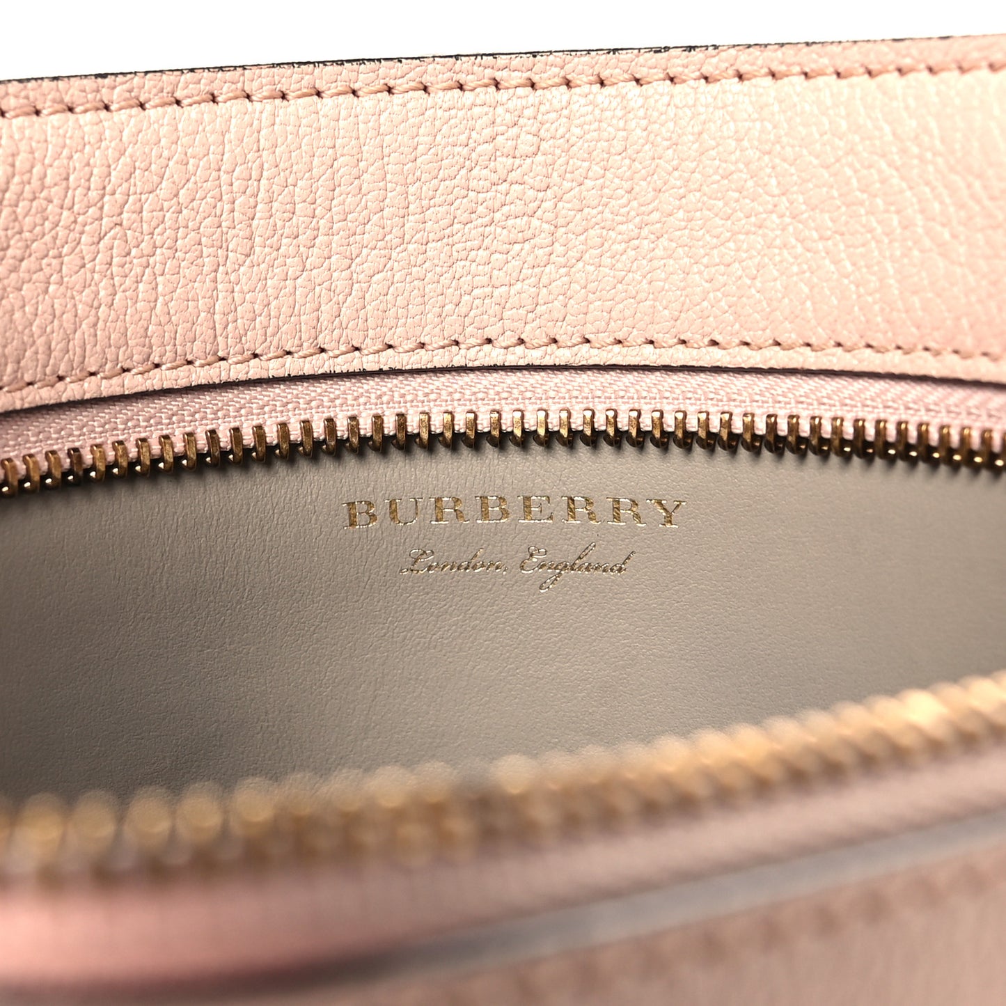 Grainy Calfskin Wristlet Clutch Ash Rose