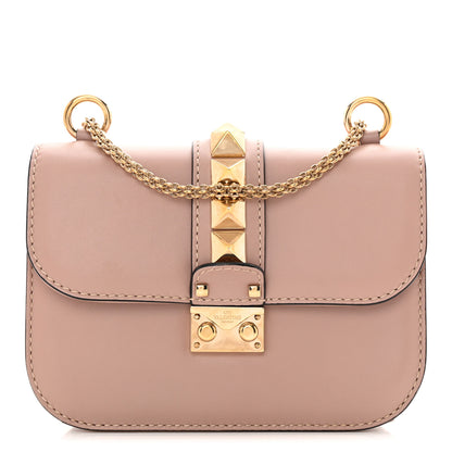 Valentino Garavani Vitello Small Glam Lock Rockstud Flap Poudre 1 of 13