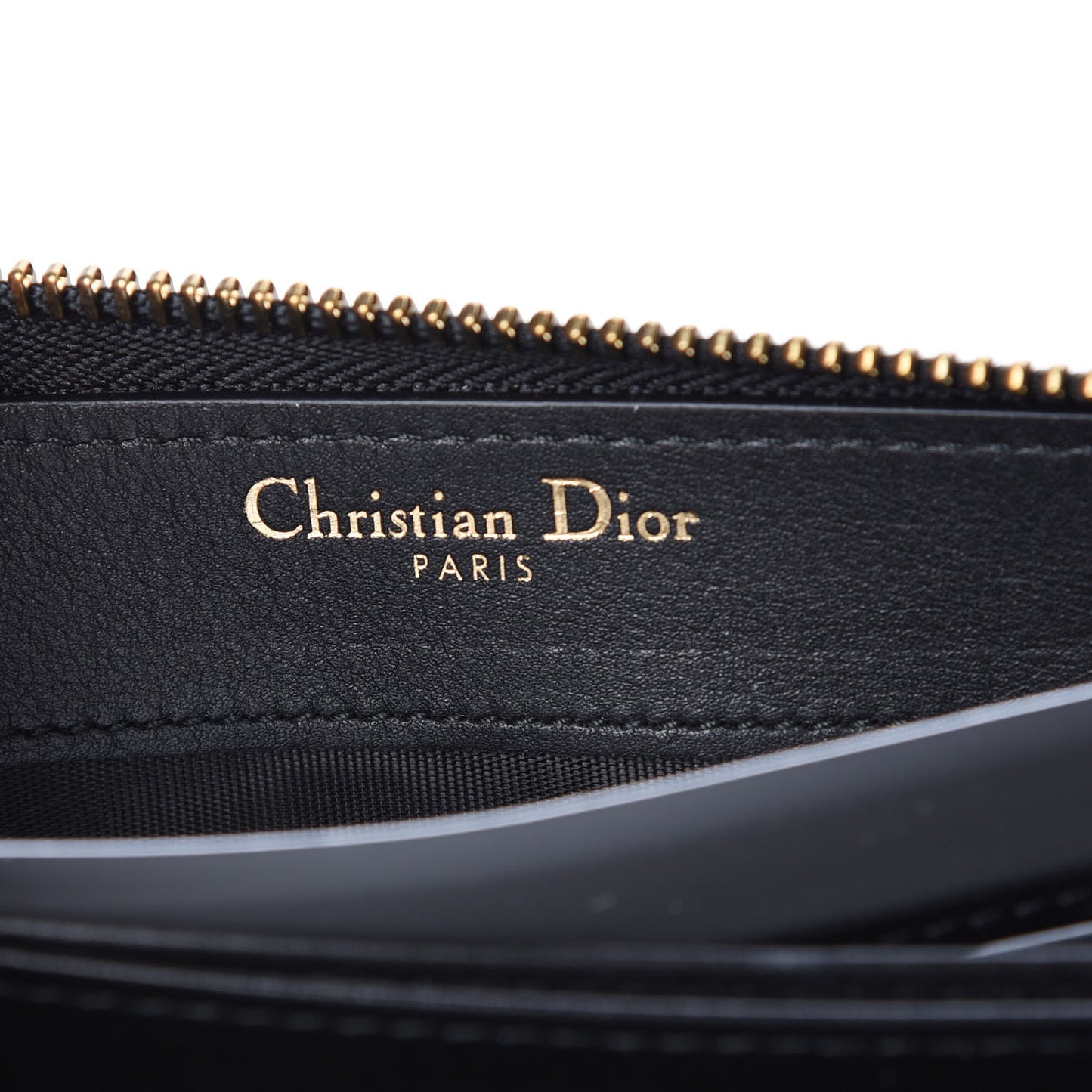 Calfskin Stars Voyageur Zip Around Wallet Black