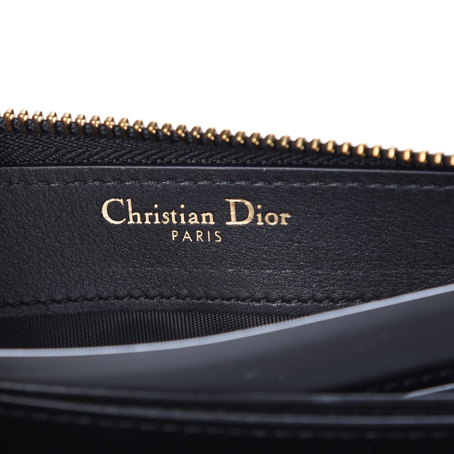 Christian Dior Calfskin Stars Voyageur Zip Around Wallet Black 6 of 8