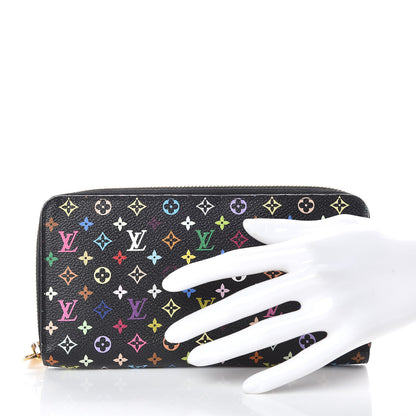 Louis Vuitton Monogram Multicolor Zippy Wallet Black Grenade 2 of 11