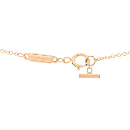 Tiffany 18K Rose Gold Diamond Large T Smile Pendant Necklace 4 of 5