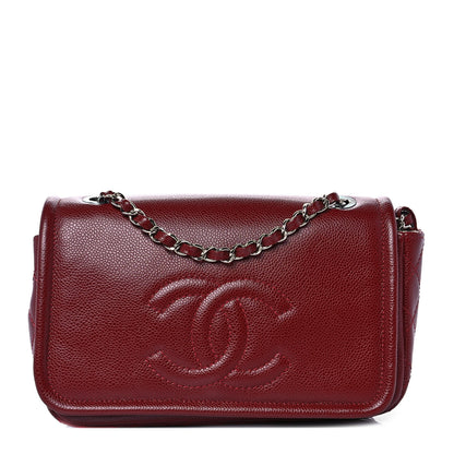 Chanel Caviar Medium Timeless CC Flap Dark Red 1 of 8