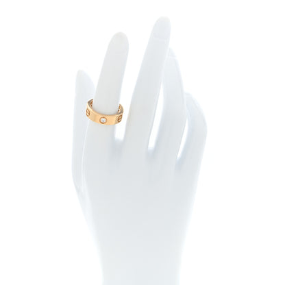 Cartier 18K Yellow Gold 3 Diamond 5.5mm LOVE Ring 53 6.5 2 of 4