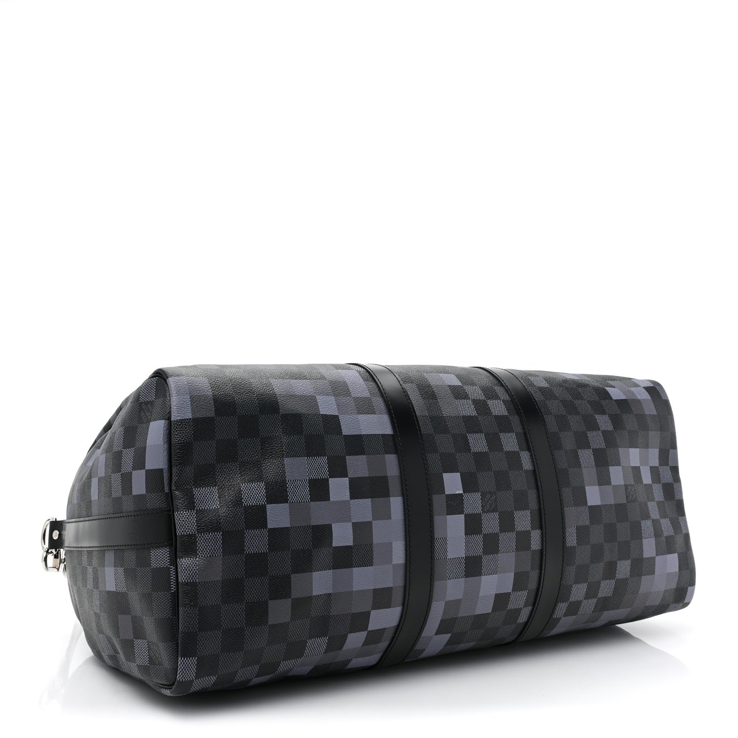 Damier Graphite Pixel Keepall Bandouliere 50 Gris