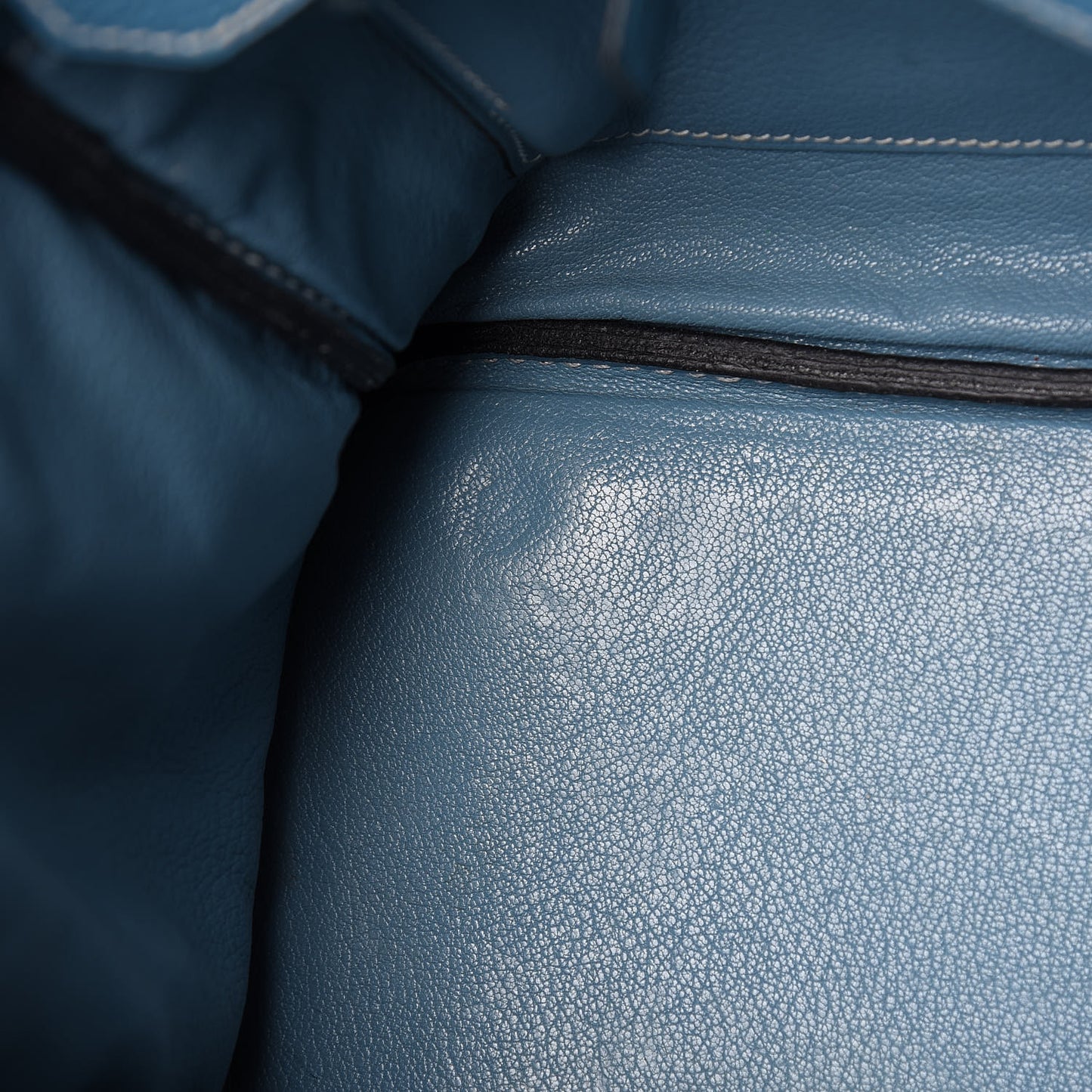 Taurillon Clemence Birkin 30 Blue Jean