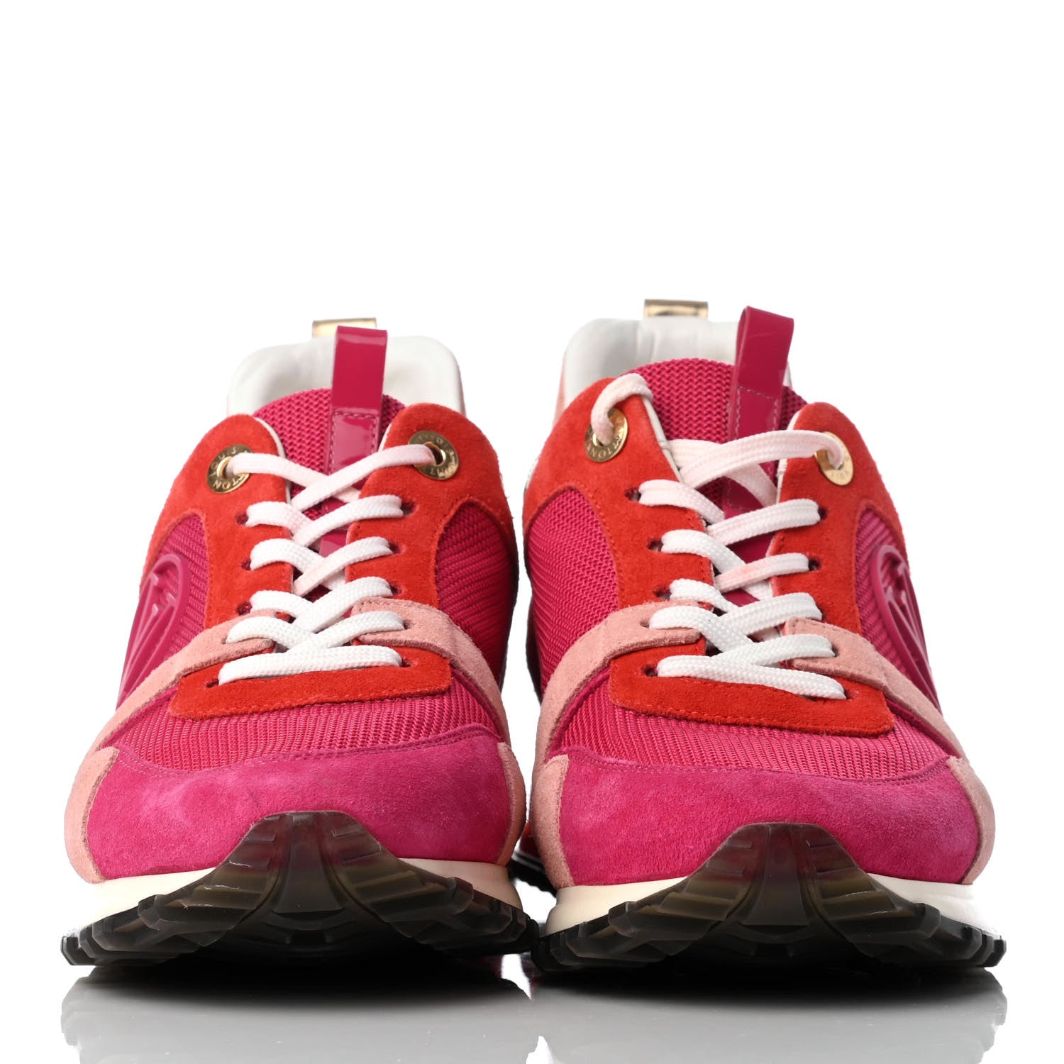 Louis Vuitton Suede Run Away Sneakers 37.5 Fuchsia Rouge 2 of 10