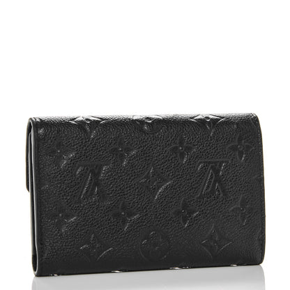 Louis Vuitton Empreinte Compact Curieuse Wallet Black 3 of 6