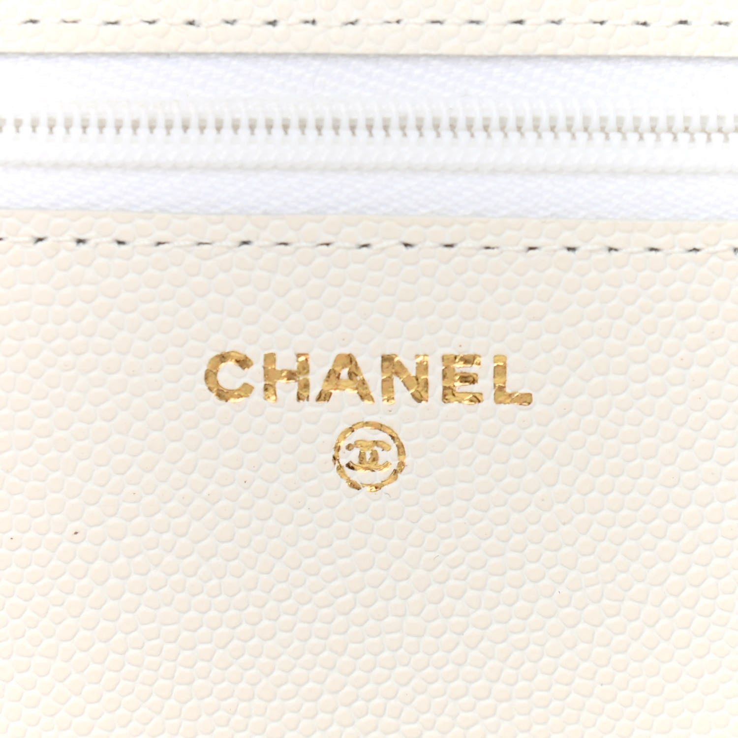 Chanel Caviar Quilted Wallet On Chain WOC White 6 of 12