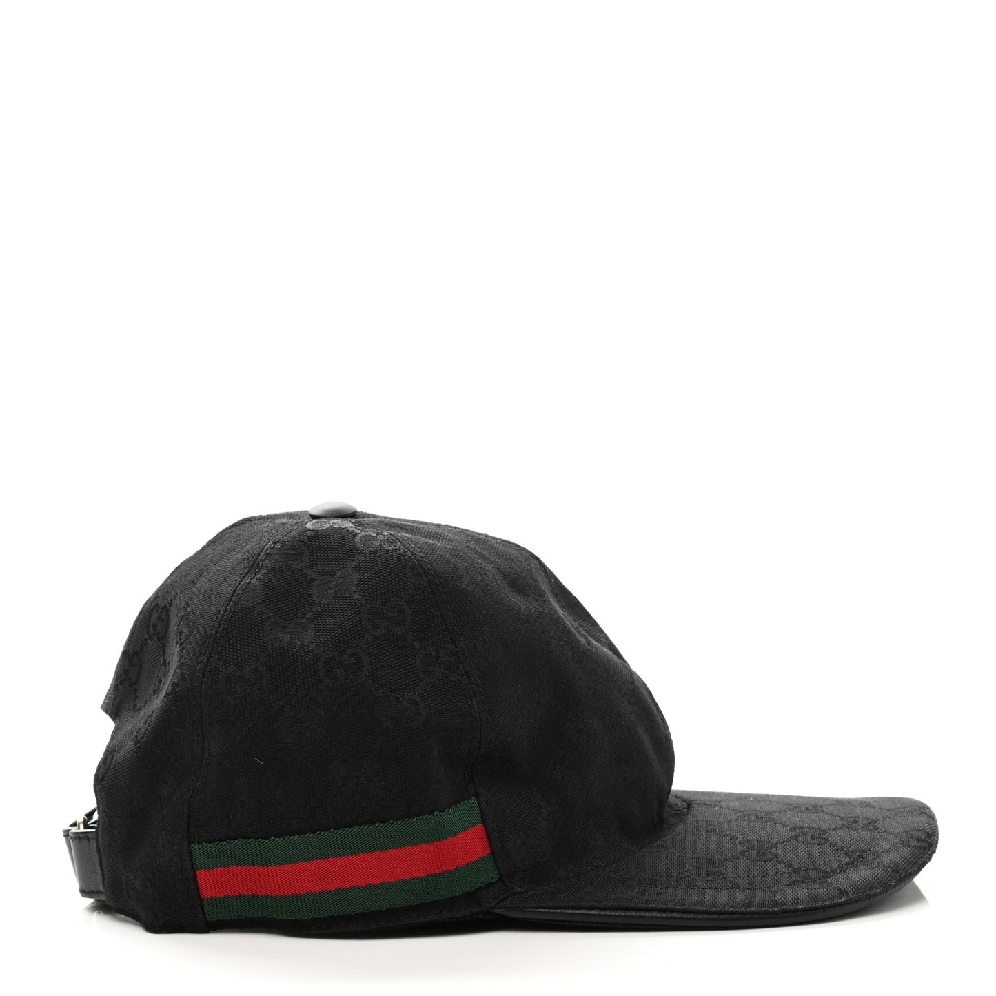 Monogram Web Baseball Hat M Black