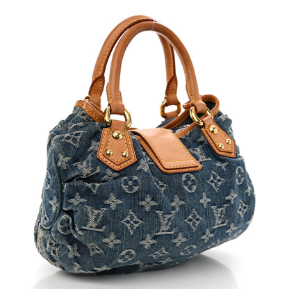 Louis Vuitton Monogram Denim Pleaty Blue 3 of 11