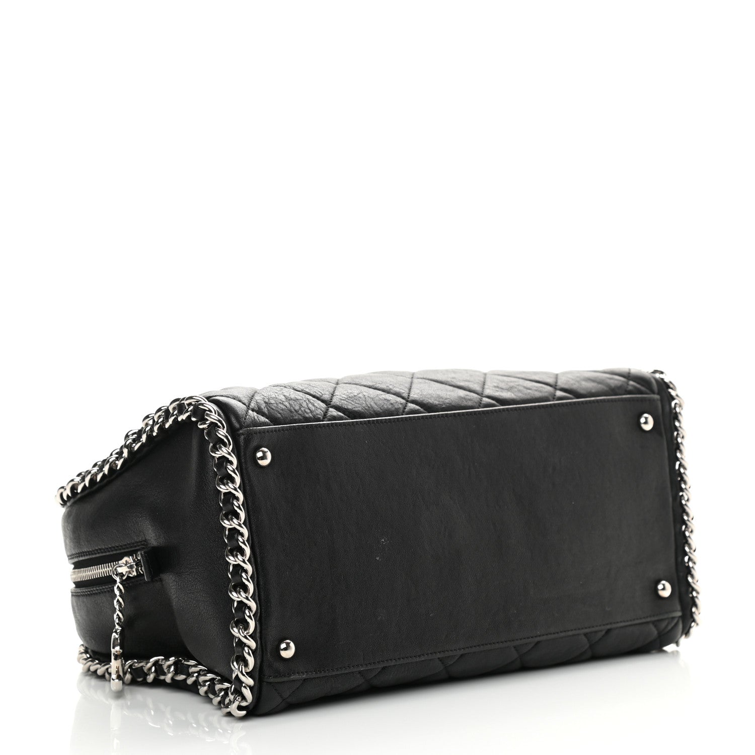 Chanel Calfskin Chain Around Bowler Black 4 of 20