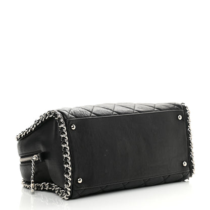 Chanel Calfskin Chain Around Bowler Black 4 of 20