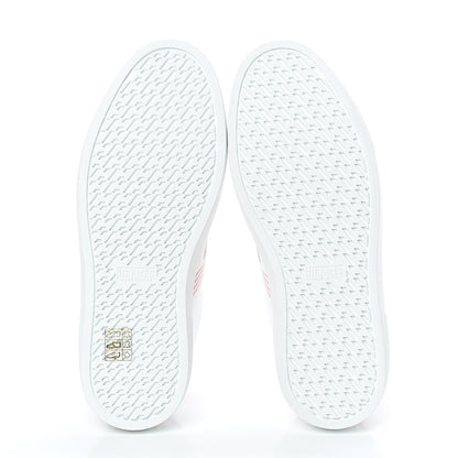Hermes Calfskin Womens Advantage Sneakers 37 White Orange 5 of 7