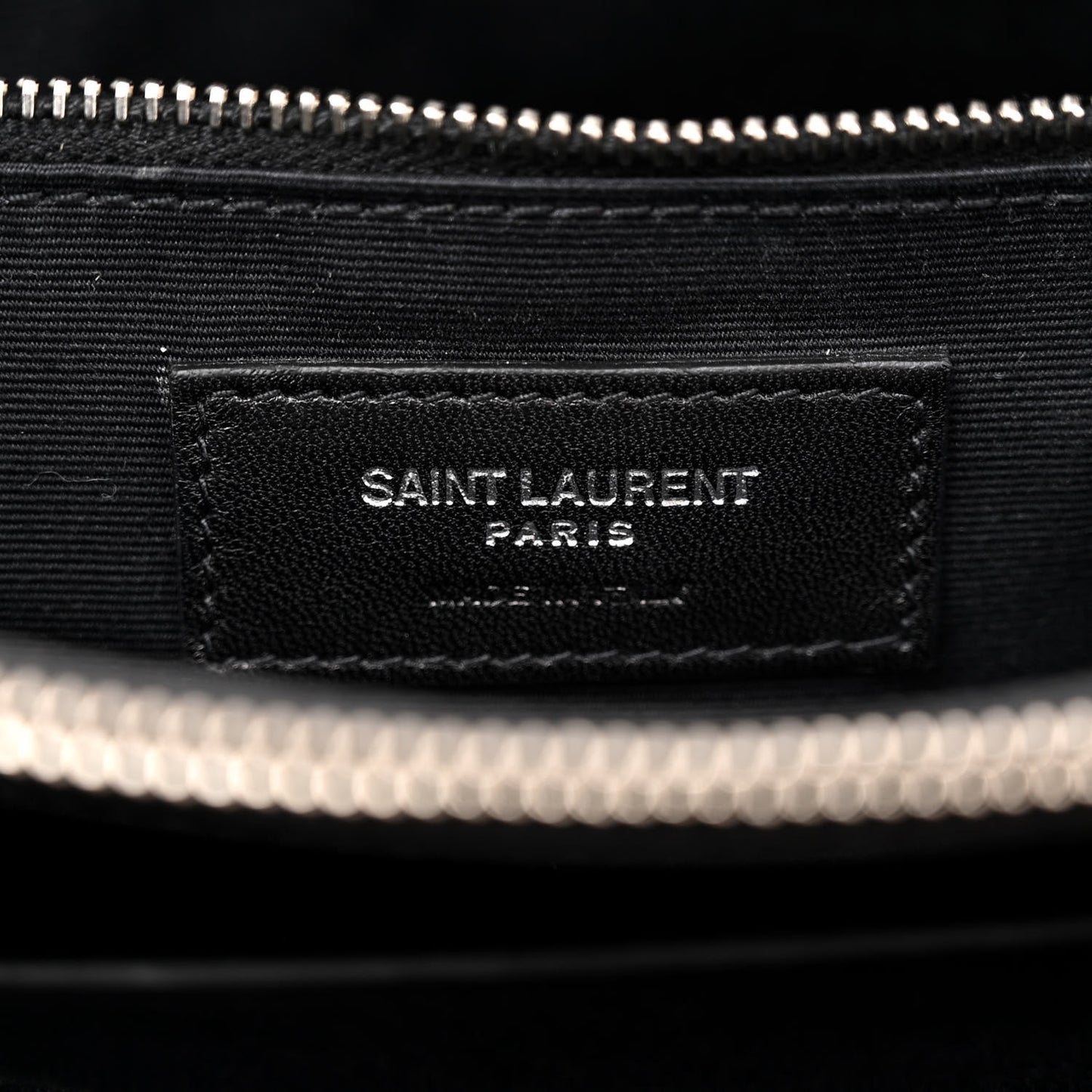Calfskin Y Quilted Monogram Large Loulou Shopper Black