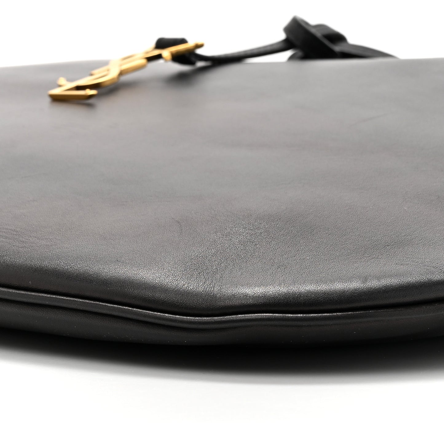 Smooth Calfskin Paris VII Large Flat Hobo Black