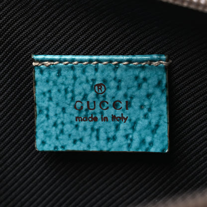 Gucci Monogram GG Cosmetic Case Turquoise 6 of 11