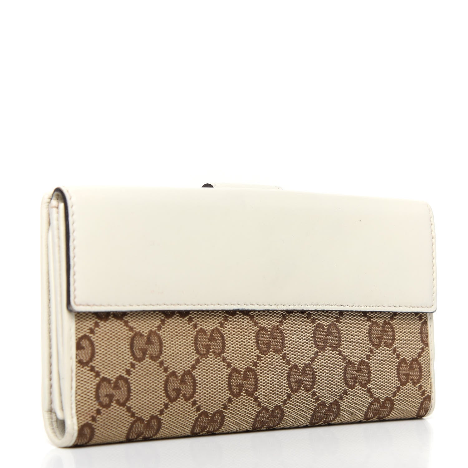 Gucci Monogram Heart Continental Wallet Off White 3 of 7