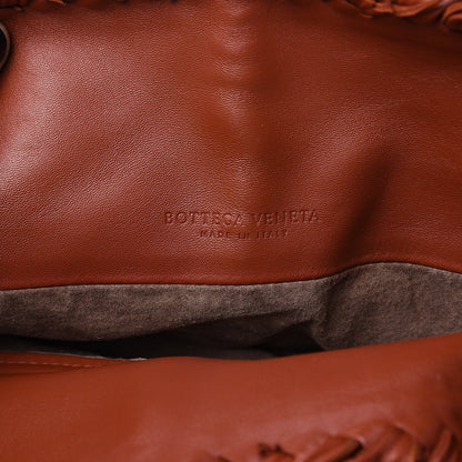 Bottega Veneta Nappa Intrecciato Large Fringe Shoulder Bag Rust 8 of 11
