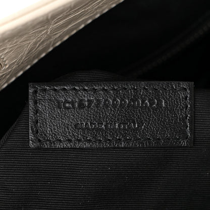 Saint Laurent Crinkled Calfskin Matelasse Monogram Medium Niki Shopper Tote Crema Soft 7 of 10