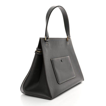 Celine Smooth Calfskin Medium Edge Shoulder Bag Grey 3 of 16
