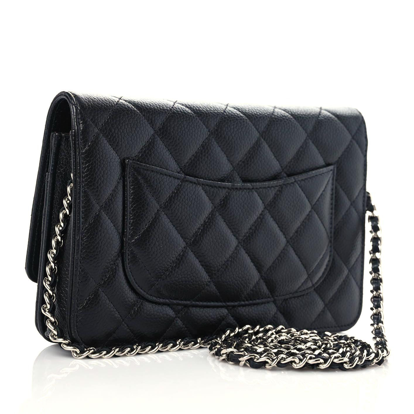 Chanel Caviar Quilted Wallet On Chain WOC Black 3 of 11