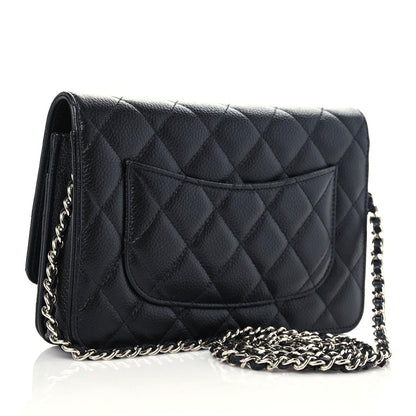 Chanel Caviar Quilted Wallet On Chain WOC Black 3 of 11