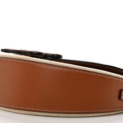 Celine Textile Calfskin Triomphe Besace Natural Tan 11 of 11