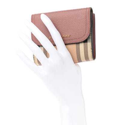 Burberry House Check Luna French Wallet Dusty Pink 2 of 9