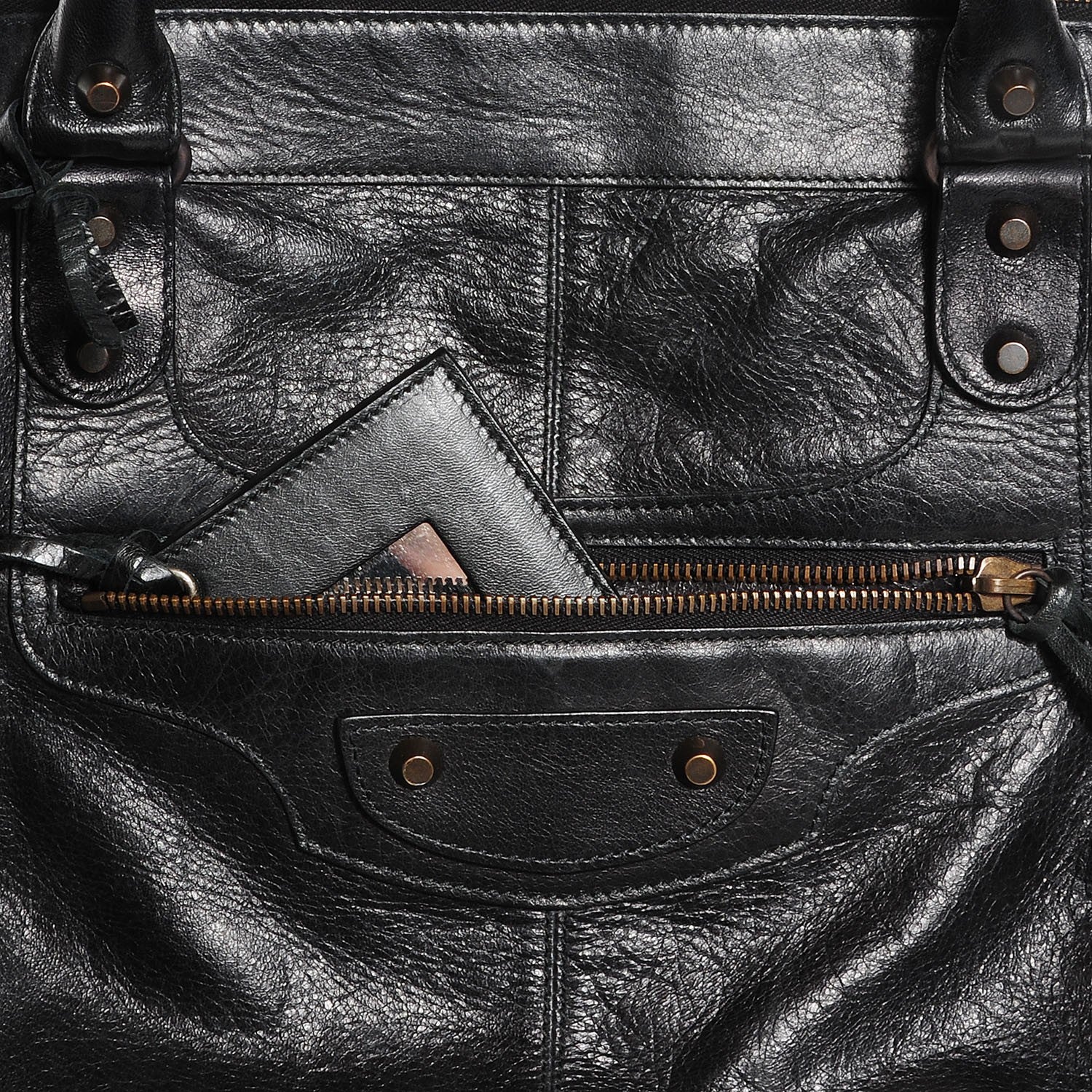 Balenciaga Agneau Classic Hardware Work Black 10 of 12