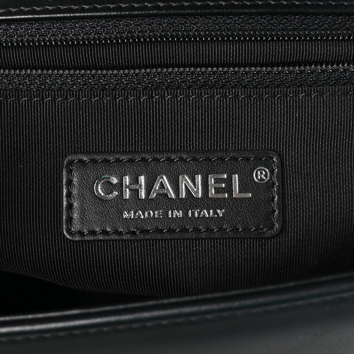Chanel Calfskin Chevron Quilted New Medium Boy Flap Black 6 of 10