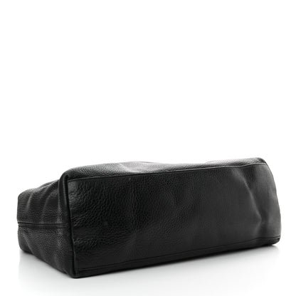 Gucci Pebbled Calfskin Medium Soho Chain Shoulder Bag Black 4 of 22
